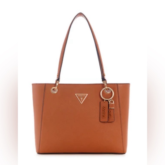 GUESS Noelle Small Tote Guess, Light Cognac - Picture 1 of 16